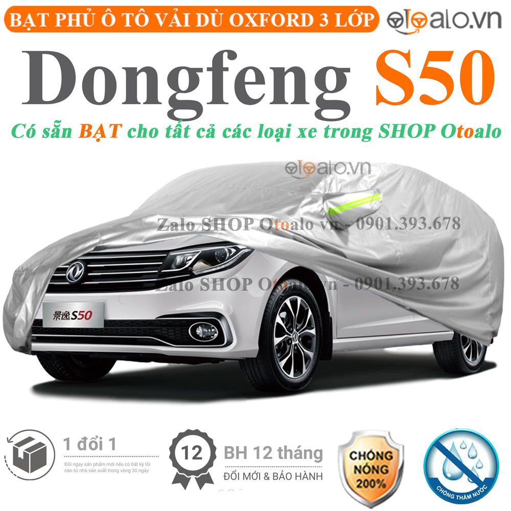 Bạt che phủ xe Dongfeng S50 3 lớp cao cấp - OTOALO Bạt che phủ xe Dongfeng S50 3 lớp cao cấp - OTOALO