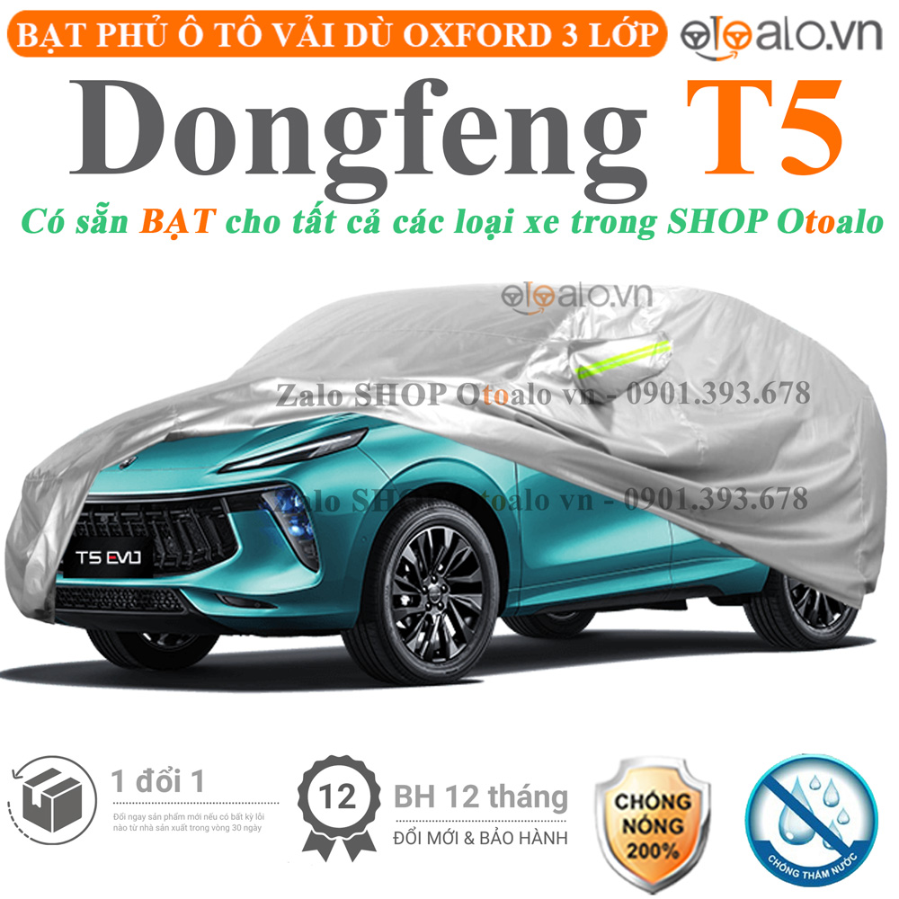 Bạt che phủ xe Dongfeng T5 3 lớp cao cấp - OTOALO Bạt che phủ xe Dongfeng T5 3 lớp cao cấp - OTOALO