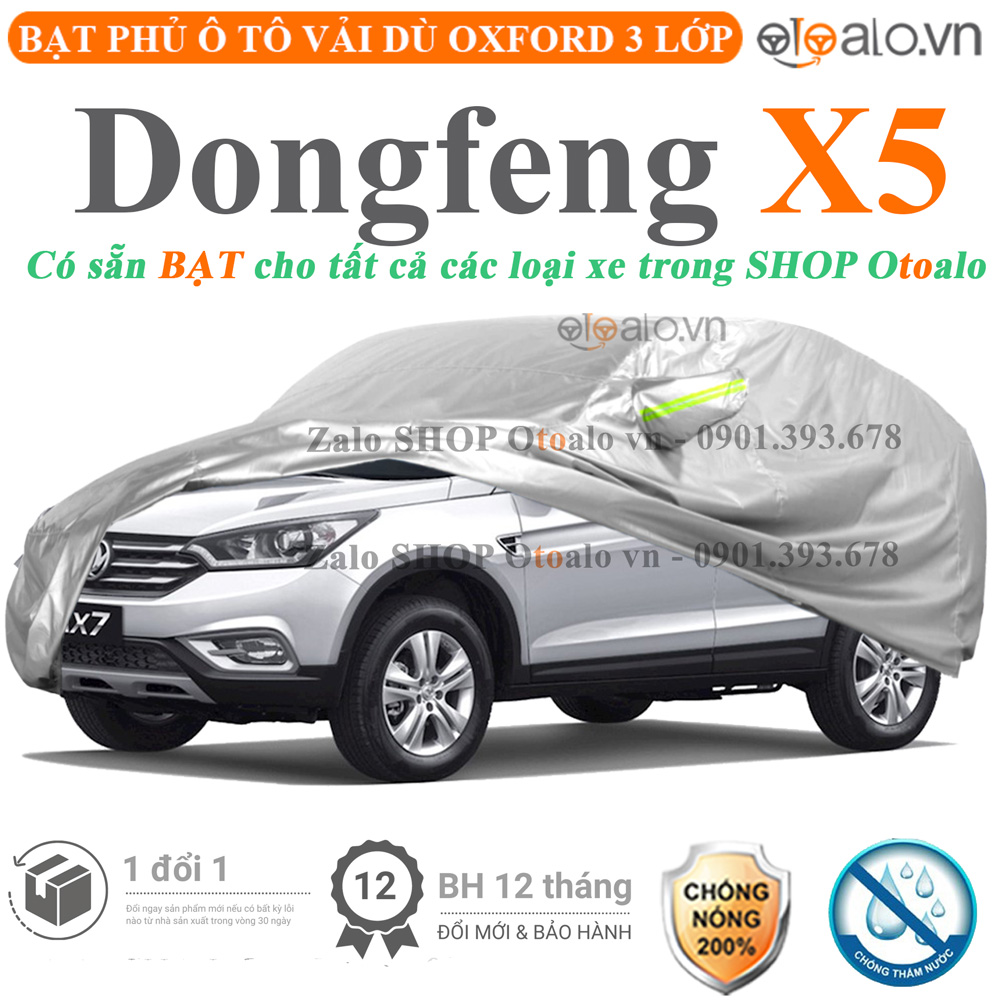 Bạt che phủ xe Dongfeng X5 3 lớp cao cấp - OTOALO Bạt che phủ xe Dongfeng X5 3 lớp cao cấp - OTOALO