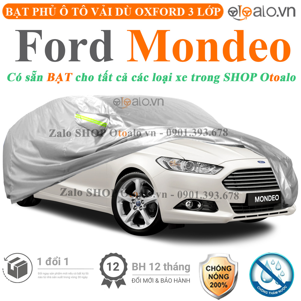 Bạt che phủ xe Ford Mondeo 3 lớp cao cấp - OTOALO Bạt che phủ xe Ford Mondeo 3 lớp cao cấp - OTOALO