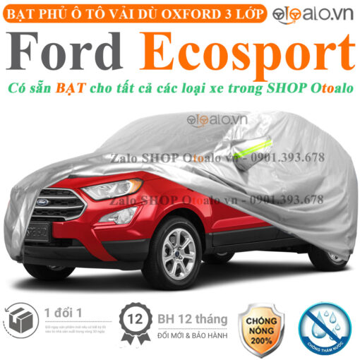 Bạt che phủ xe Ford Ecosport 3 lớp cao cấp - OTOALO