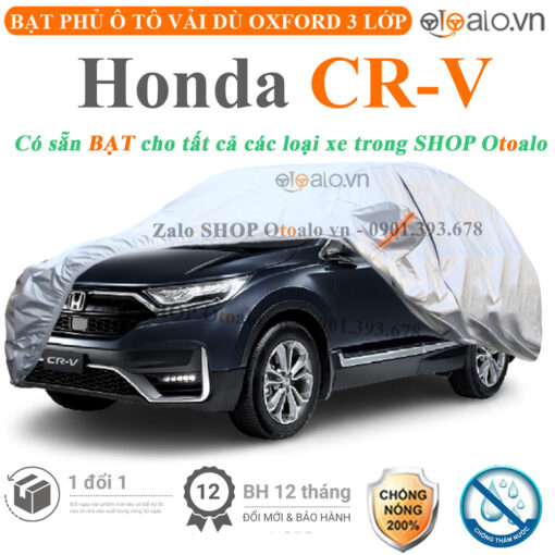 Bạt che phủ xe Honda CRV 3 lớp cao cấp - OTOALO