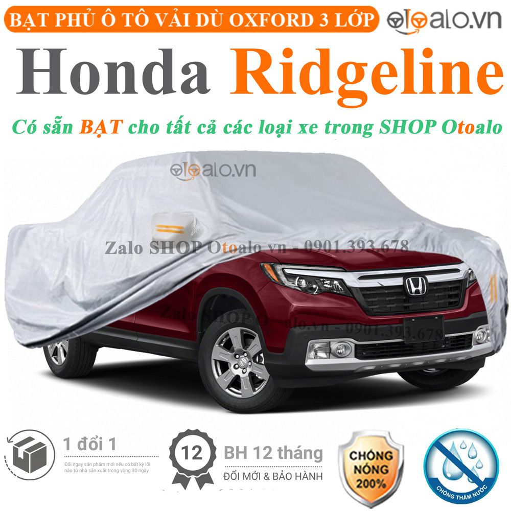 Bạt che phủ xe Honda Ridgeline 3 lớp cao cấp - OTOALO Bạt che phủ xe Honda Ridgeline 3 lớp cao cấp - OTOALO