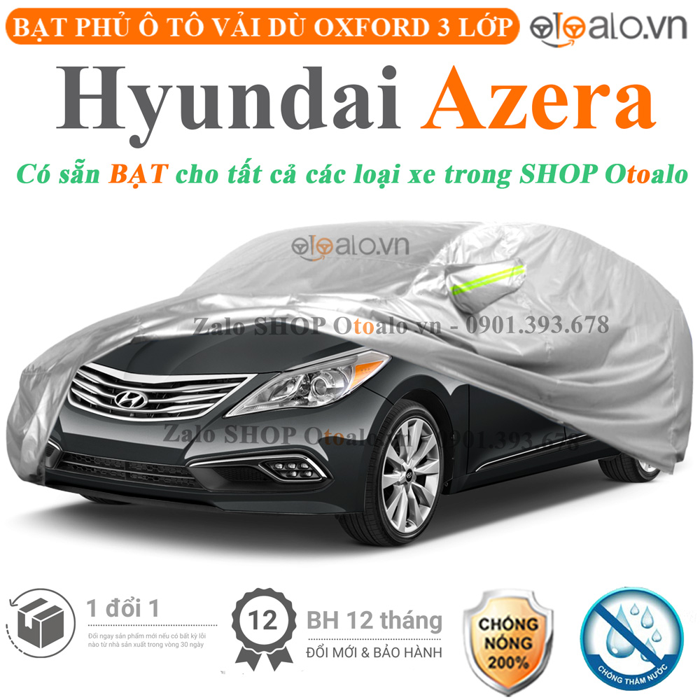 Bạt che phủ xe Hyundai Azera 3 lớp cao cấp - OTOALO Bạt che phủ xe Hyundai Azera 3 lớp cao cấp - OTOALO