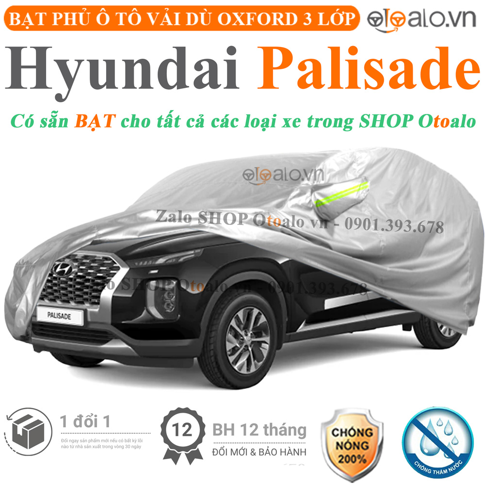 Bạt che phủ xe Hyundai Palisade 3 lớp cao cấp - OTOALO Bạt che phủ xe Hyundai Palisade 3 lớp cao cấp - OTOALO