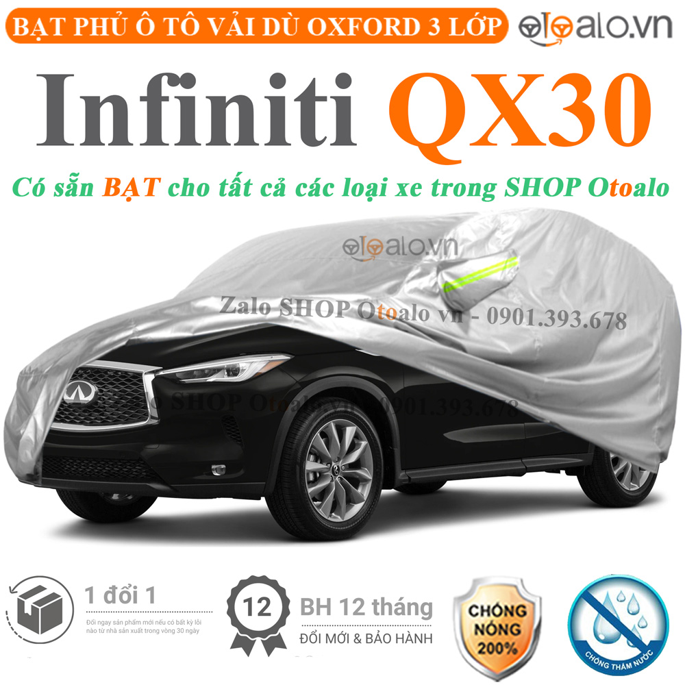 Bạt che phủ xe Infiniti QX30 3 lớp cao cấp - OTOALO Bạt che phủ xe Infiniti QX30 3 lớp cao cấp - OTOALO