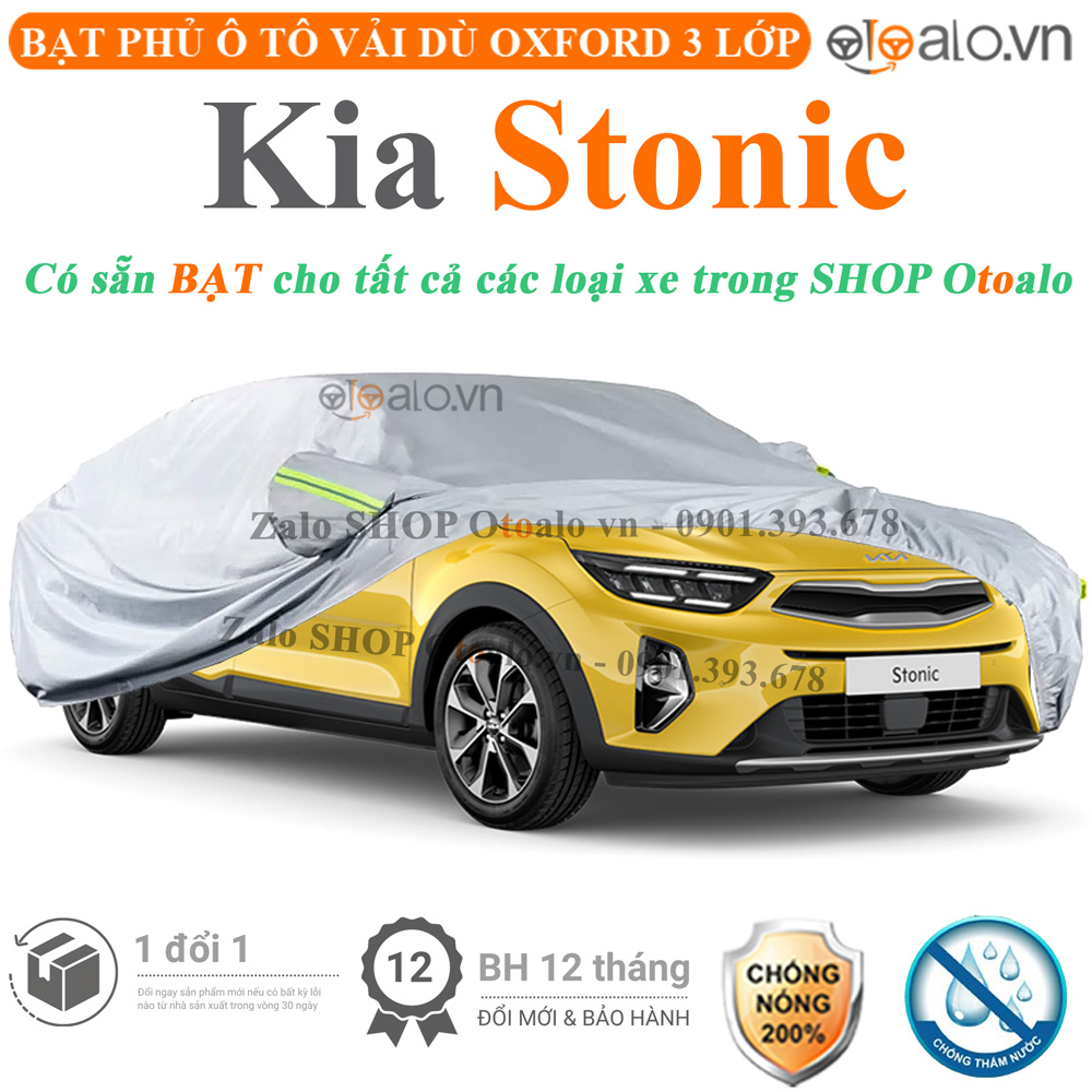Bạt che phủ xe Kia Stonic 3 lớp cao cấp - OTOALO Bạt che phủ xe Kia Stonic 3 lớp cao cấp - OTOALO