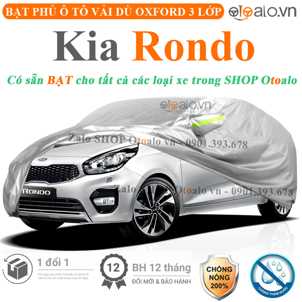 Bạt che phủ xe Kia Rondo 3 lớp cao cấp - OTOALO Bạt che phủ xe Kia Rondo 3 lớp cao cấp - OTOALO