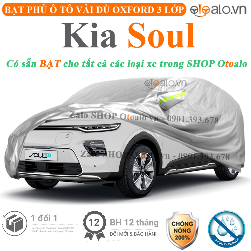 Bạt che phủ xe Kia Soul 3 lớp cao cấp - OTOALO Bạt che phủ xe Kia Soul 3 lớp cao cấp - OTOALO