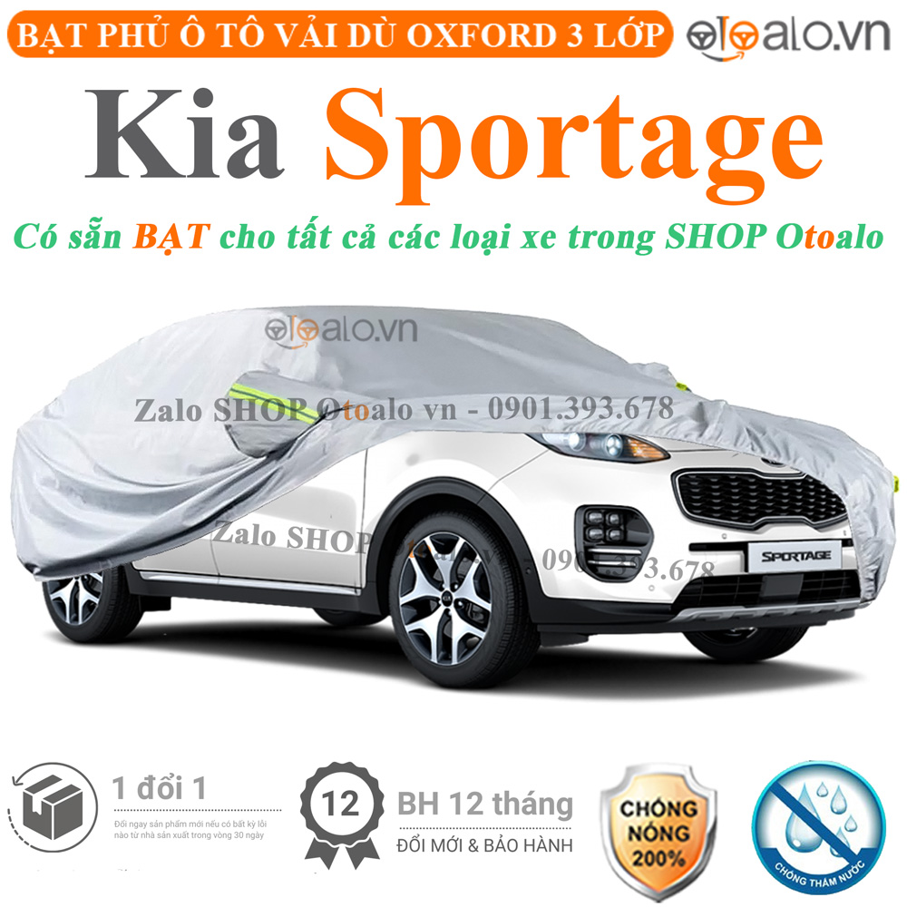 Bạt che phủ xe Kia Sportage 3 lớp cao cấp - OTOALO Bạt che phủ xe Kia Sportage 3 lớp cao cấp - OTOALO
