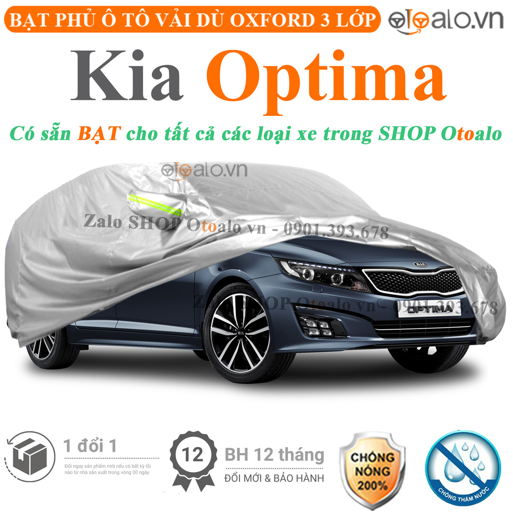 Bạt che phủ xe Kia Optima 3 lớp cao cấp - OTOALO Bạt che phủ xe Kia Optima 3 lớp cao cấp - OTOALO