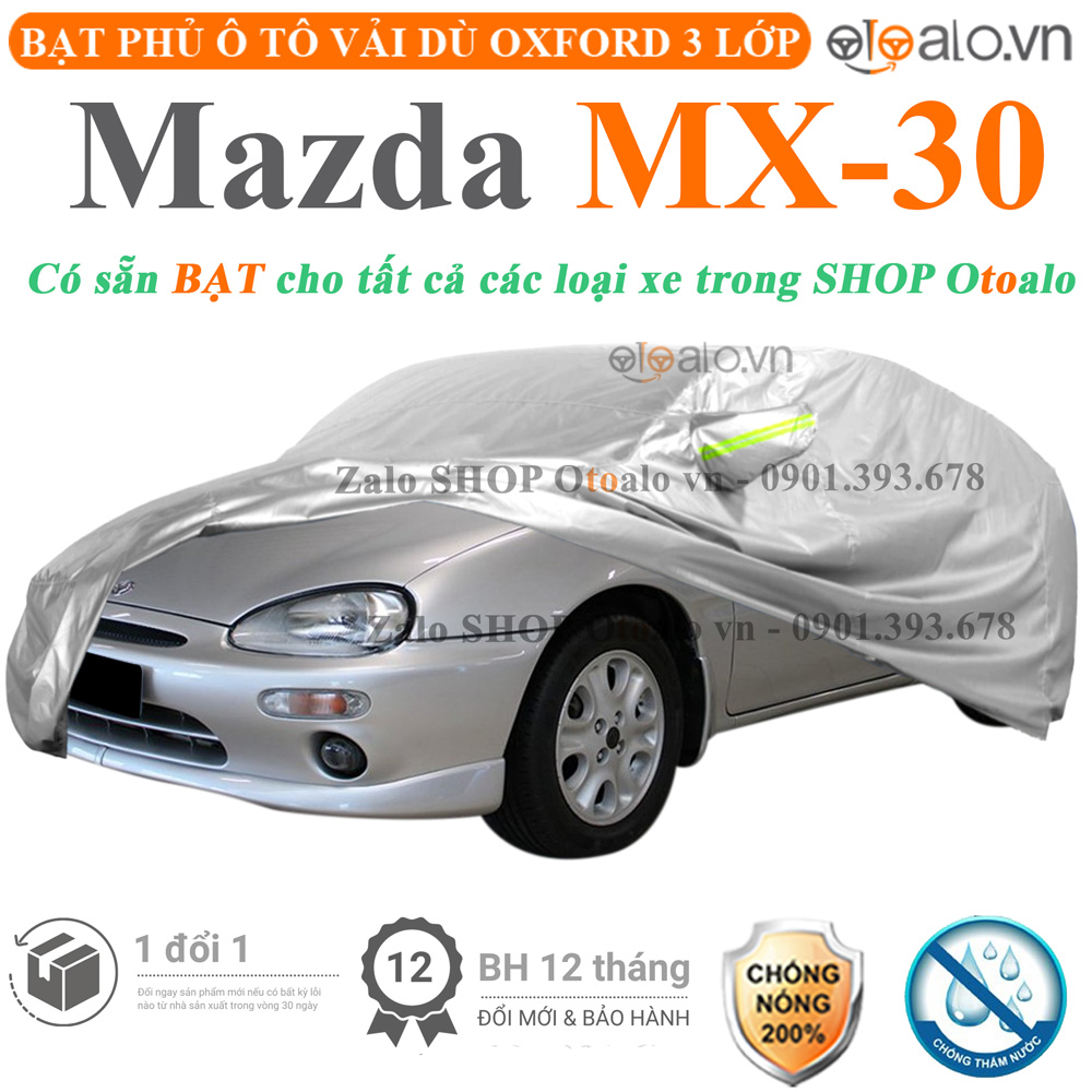 Bạt che phủ xe Mazda MX-30 3 lớp cao cấp - OTOALO Bạt che phủ xe Mazda MX-30 3 lớp cao cấp - OTOALO