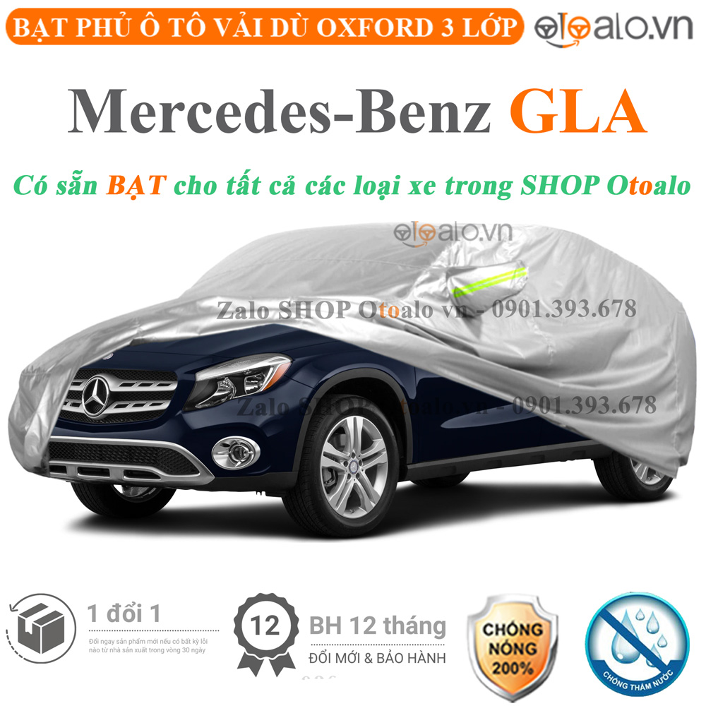 Bạt che phủ xe Mercedes GLA 3 lớp cao cấp - OTOALO Bạt che phủ xe Mercedes GLA 3 lớp cao cấp - OTOALO