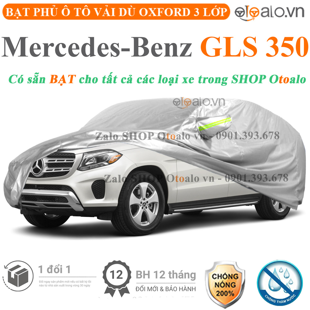 Bạt che phủ xe Mercedes GLS 350 3 lớp cao cấp - OTOALO Bạt che phủ xe Mercedes GLS 350 3 lớp cao cấp - OTOALO