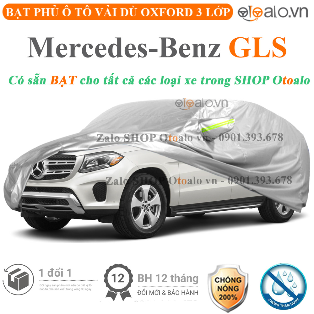 Bạt che phủ xe Mercedes GLS 3 lớp cao cấp - OTOALO Bạt che phủ xe Mercedes GLS 3 lớp cao cấp - OTOALO