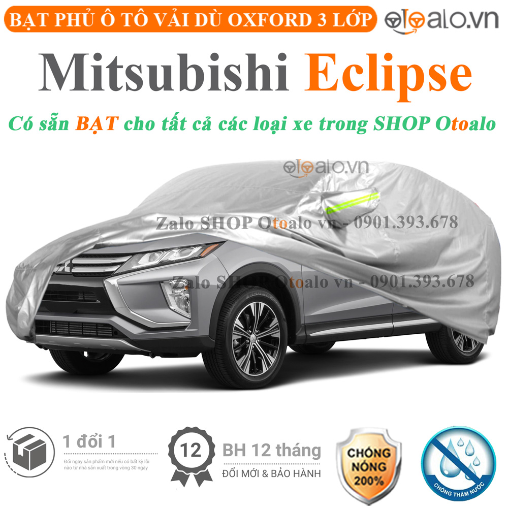 Bạt che phủ xe Mitsubishi Eclipse Cross 3 lớp cao cấp - OTOALO Bạt che phủ xe Mitsubishi Eclipse Cross 3 lớp cao cấp - OTOALO