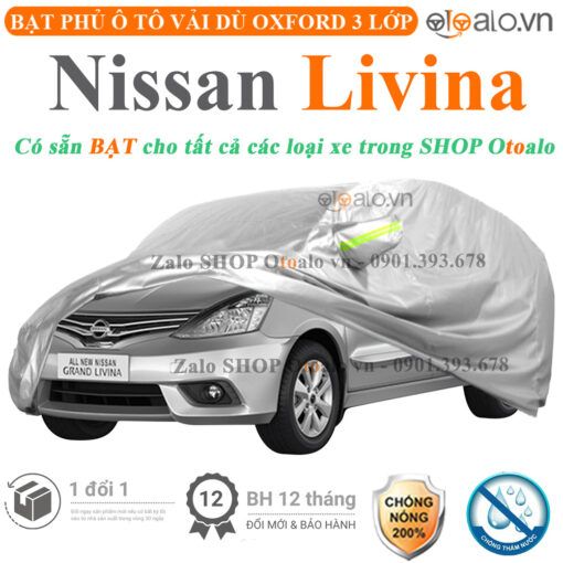 Bạt che phủ xe Nissan Livina 3 lớp cao cấp - OTOALO