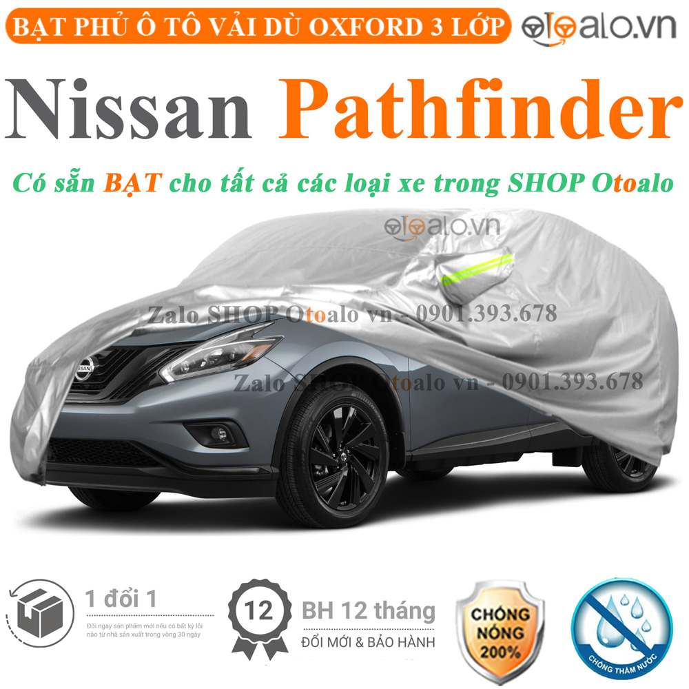 Bạt che phủ xe Nissan Pathfinder 3 lớp cao cấp - OTOALO Bạt che phủ xe Nissan Pathfinder 3 lớp cao cấp - OTOALO