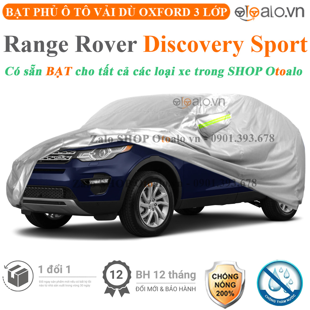 Bạt che phủ xe Range Rover Discovery Sport 3 lớp cao cấp - OTOALO Bạt che phủ xe Range Rover Discovery Sport 3 lớp cao cấp - OTOALO