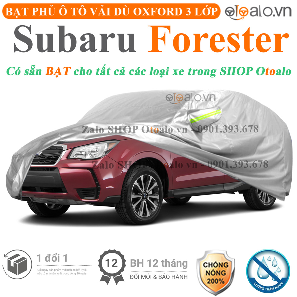 Bạt che phủ xe Subaru Forester 3 lớp cao cấp - OTOALO Bạt che phủ xe Subaru Forester 3 lớp cao cấp - OTOALO