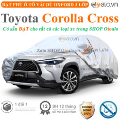 Bạt che phủ xe Toyota Corolla Cross 3 lớp cao cấp - OTOALO