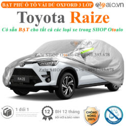 Bạt che phủ xe Toyota Raize 3 lớp cao cấp - OTOALO