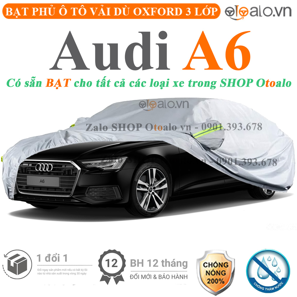 Bạt che phủ xe Audi A6 3 lớp cao cấp - OTOALO Bạt che phủ xe Audi A6 3 lớp cao cấp - OTOALO