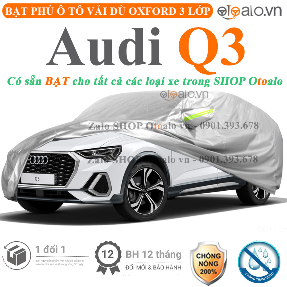 Bạt che phủ xe Audi Q3 3 lớp cao cấp - OTOALO Bạt che phủ xe Audi Q3 3 lớp cao cấp - OTOALO