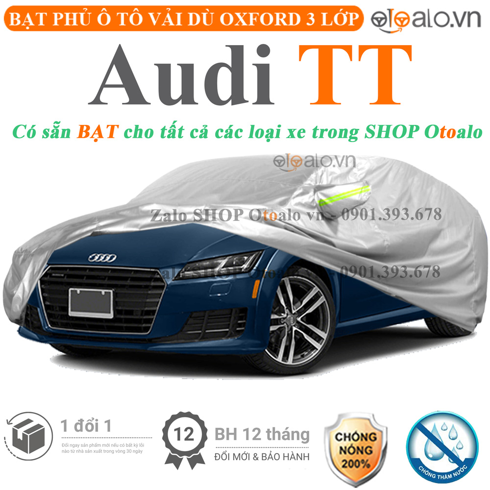 Bạt che phủ xe Audi TT 3 lớp cao cấp - OTOALO Bạt che phủ xe Audi TT 3 lớp cao cấp - OTOALO