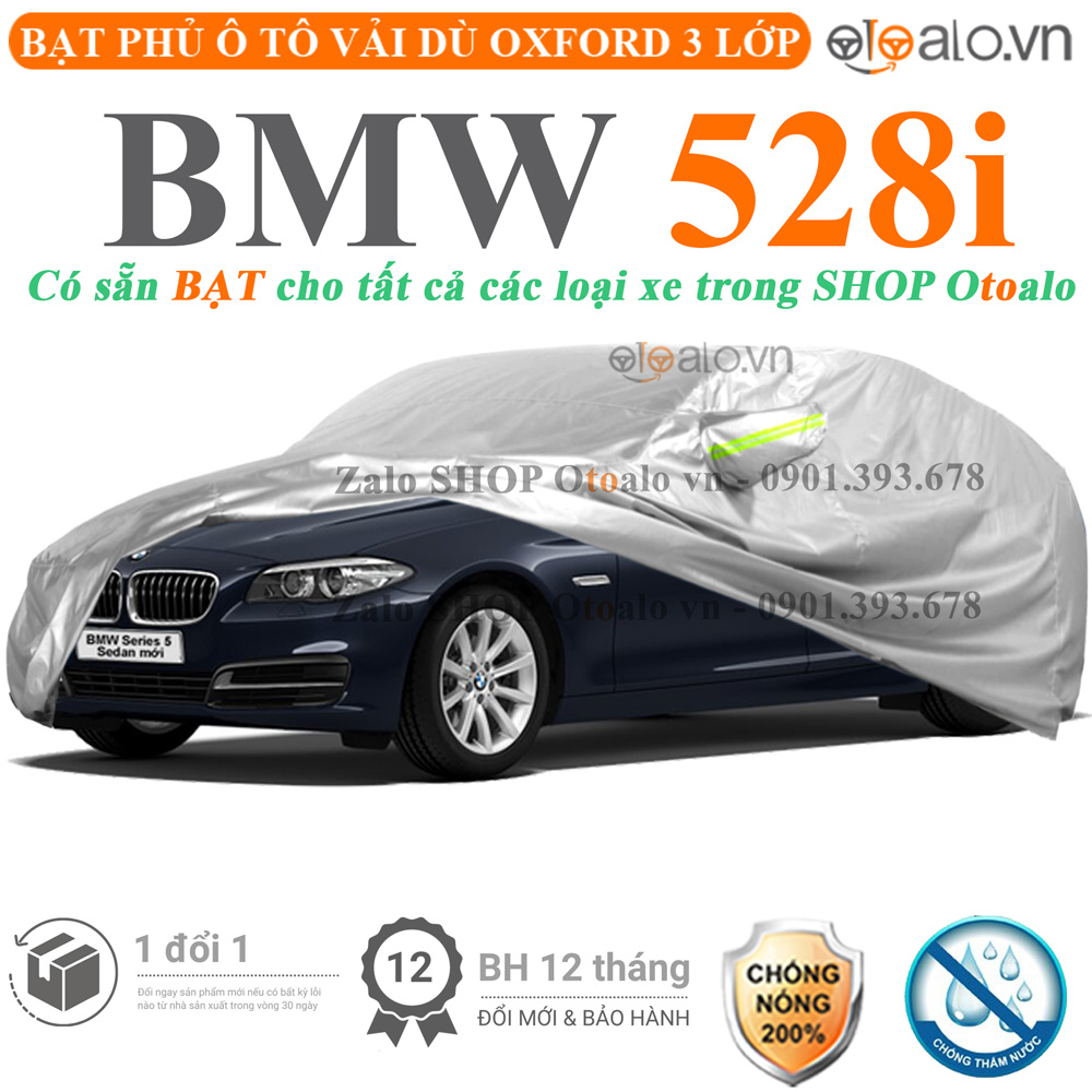 Bạt che phủ xe BMW 528i 3 lớp cao cấp - OTOALO Bạt che phủ xe BMW 528i 3 lớp cao cấp - OTOALO