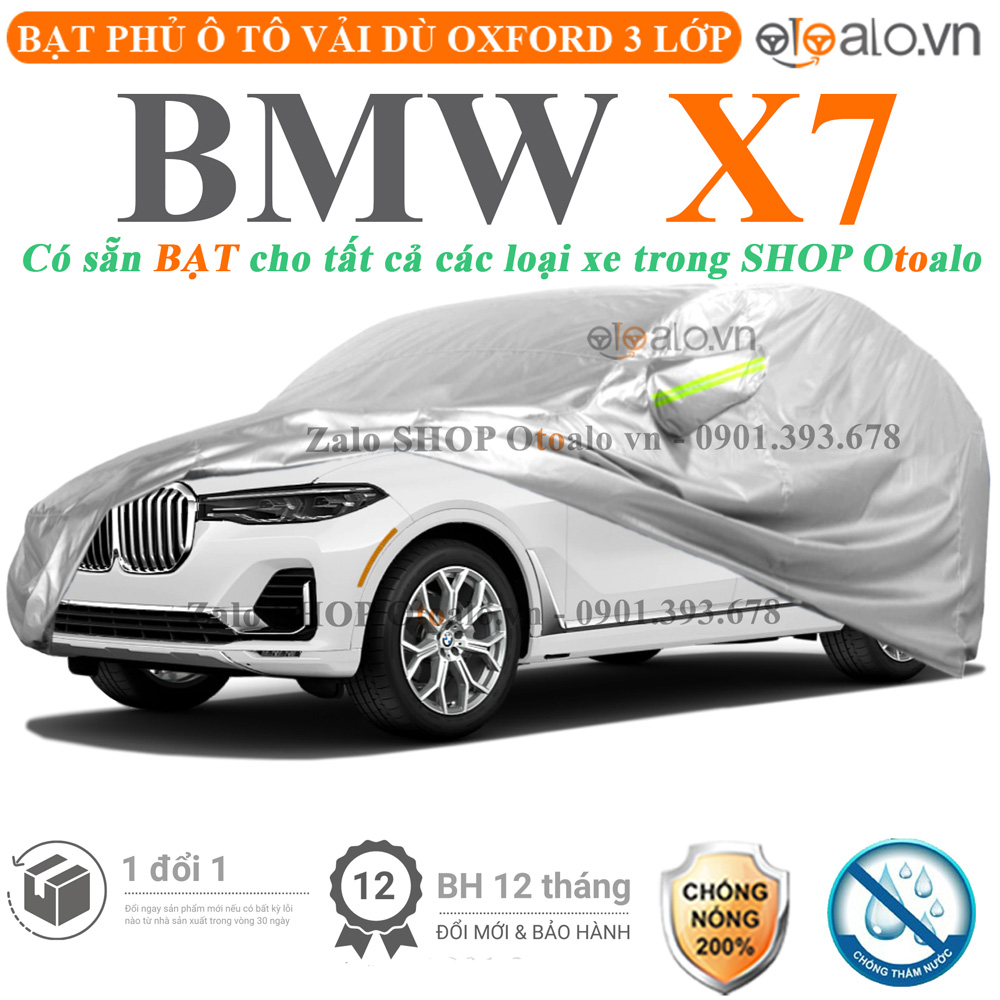 Bạt che phủ xe BMW X7 3 lớp cao cấp - OTOALO Bạt che phủ xe BMW X7 3 lớp cao cấp - OTOALO