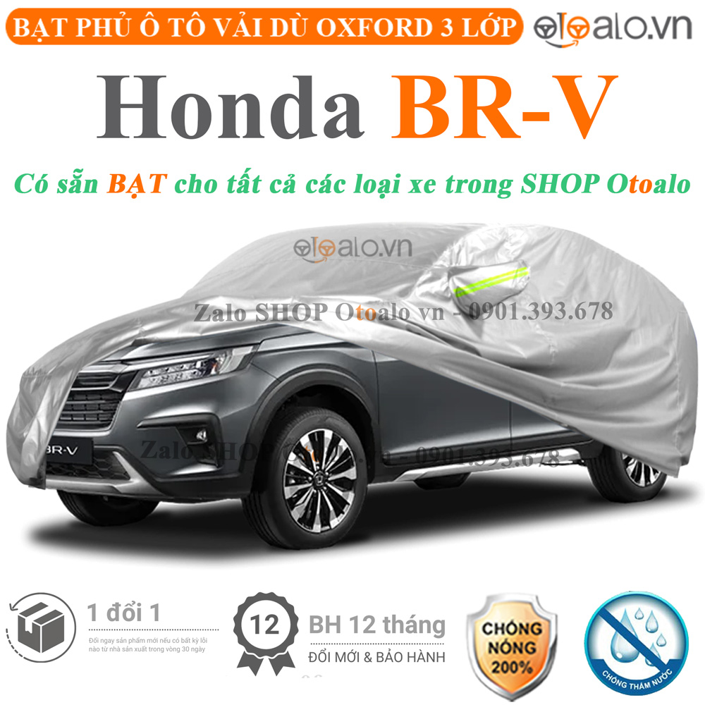 Bạt che phủ xe Honda BRV 3 lớp cao cấp - OTOALO Bạt che phủ xe Honda BRV 3 lớp cao cấp - OTOALO