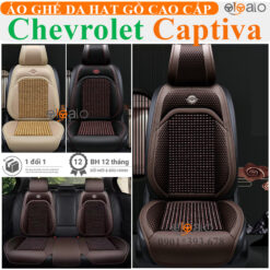 Áo trùm ghế ô tô Chevrolet Captiva da hạt gỗ tự nhiên cao cấp - OTOALO