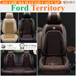Áo trùm ghế ô tô Ford Territory da hạt gỗ tự nhiên cao cấp - OTOALO