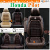 Áo trùm ghế ô tô Honda Pilot da hạt gỗ tự nhiên cao cấp - OTOALO