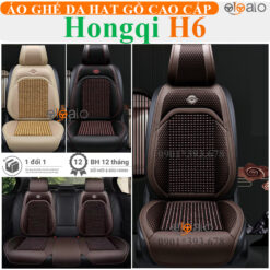Áo trùm ghế ô tô Hongqi H6 da hạt gỗ tự nhiên cao cấp - OTOALO