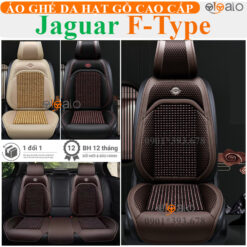 Áo trùm ghế ô tô Jaguar F-Type da hạt gỗ tự nhiên cao cấp - OTOALO