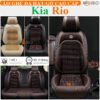 Áo trùm ghế ô tô Kia Rio da hạt gỗ tự nhiên cao cấp - OTOALO