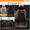 Áo trùm ghế ô tô Lexus ES da hạt gỗ tự nhiên cao cấp - OTOALO