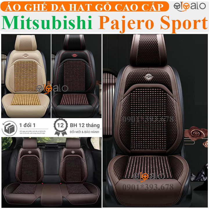 Áo trùm ghế ô tô Mitsubishi Pajero da hạt gỗ tự nhiên cao cấp - OTOALO Áo trùm ghế ô tô Mitsubishi Pajero da hạt gỗ tự nhiên cao cấp - OTOALO