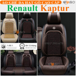 Áo trùm ghế ô tô Renault Kaptur da hạt gỗ tự nhiên cao cấp - OTOALO