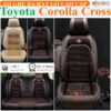 Áo trùm ghế ô tô Toyota Corolla Cross da hạt gỗ tự nhiên cao cấp - OTOALO