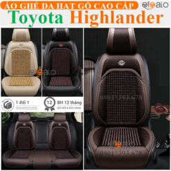 Áo trùm ghế ô tô Toyota Highlander da hạt gỗ tự nhiên cao cấp - OTOALO