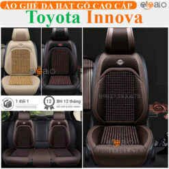 Áo trùm ghế ô tô Toyota Innova da hạt gỗ tự nhiên cao cấp - OTOALO
