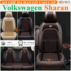 Áo trùm ghế ô tô Volkswagen Sharan da hạt gỗ tự nhiên cao cấp - OTOALO