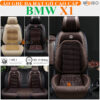 Áo trùm ghế ô tô BMW X1 da hạt gỗ tự nhiên cao cấp - OTOALO