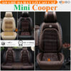 Áo trùm ghế ô tô Mini Cooper da hạt gỗ tự nhiên cao cấp - OTOALO