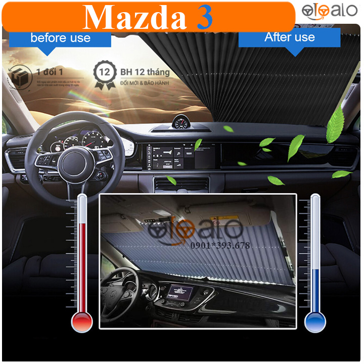 Rèm kính lái xe Mazda 3 cao cấp - OTOALO Rèm kính lái xe Mazda 3 cao cấp - OTOALO