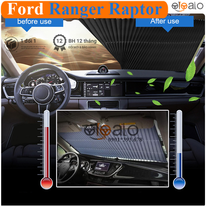 Rèm kính lái xe Ford Ranger Raptor cao cấp - OTOALO Rèm kính lái xe Ford Ranger Raptor cao cấp - OTOALO