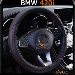 Bọc vô lăng xe BMW 420i da cao cấp lót caosu non - OTOALO
